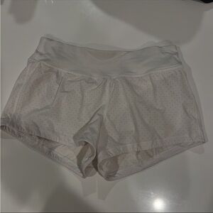 Lululemon White Athletic Shorts size 6